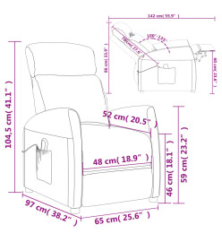 Fauteuil de massage Cappuccino Similicuir