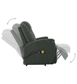 Fauteuil de massage Anthracite Similicuir