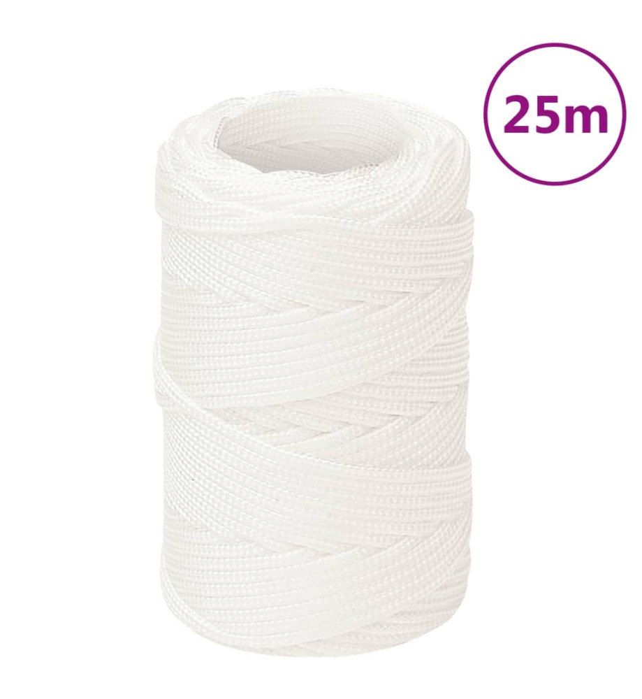 Corde de bateau Blanc complet 2 mm 25 m Polypropylène