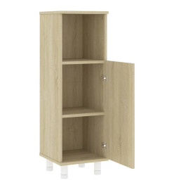 Armoire de salle de bain Chêne sonoma 30x30x95 cm Aggloméré