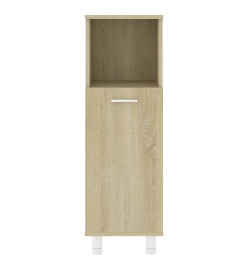 Armoire de salle de bain Chêne sonoma 30x30x95 cm Aggloméré