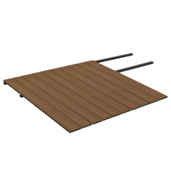 Panneaux de terrasse et accessoires WPC Marron/gris 25 m² 4 m