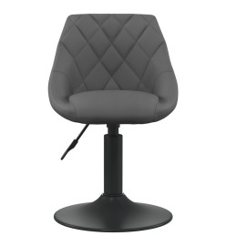 Tabouret de bar Gris foncé Velours