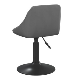 Tabouret de bar Gris foncé Velours