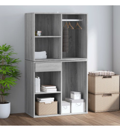 Armoire de dressing Sonoma gris 80x40x65 cm Bois d'ingénierie