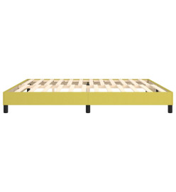 Sommier à ressorts de lit Vert 200x200 cm Tissu