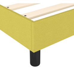 Sommier à ressorts de lit Vert 200x200 cm Tissu
