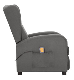 Fauteuil de massage Gris clair Tissu