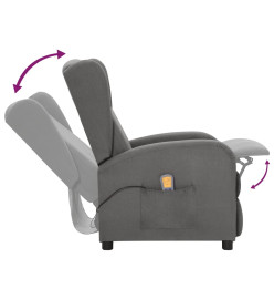 Fauteuil de massage Gris clair Tissu