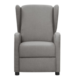 Fauteuil électrique de massage Gris clair Tissu