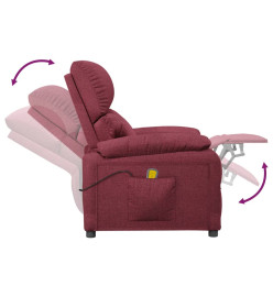 Fauteuil de massage Rouge bordeaux Tissu