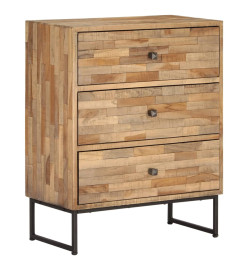 Ensemble de buffets 3 pcs Bois de teck recyclé