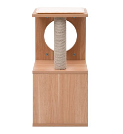 Arbre à chat avec tapis à gratter en sisal 60 cm