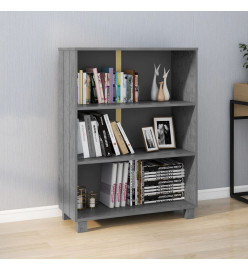 Bibliothèque HAMAR Gris foncé 85x35x112 cm Bois de pin massif