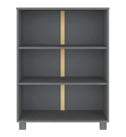 Bibliothèque HAMAR Gris foncé 85x35x112 cm Bois de pin massif