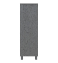 Bibliothèque HAMAR Gris foncé 85x35x112 cm Bois de pin massif