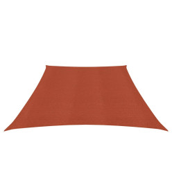 Voile d'ombrage 160 g/m² Terre cuite 3/4x2 m PEHD