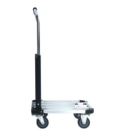 Chariot de transport pliable 150 kg Aluminium Argenté