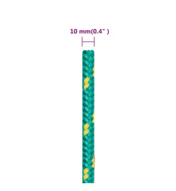 Corde de bateau Vert 10 mm 250 m Polypropylène