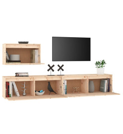 Meubles TV 3 pcs Bois massif de pin