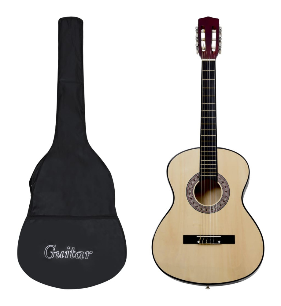 Ensemble de guitare classique pour débutants 12 pcs 4/4 39"