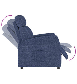 Fauteuil inclinable Bleu Tissu