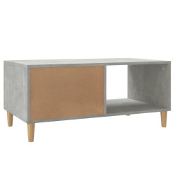 Table basse Gris béton 89,5x50x40 cm Bois d'ingénierie