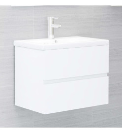 Ensemble de meubles de salle de bain Blanc Aggloméré