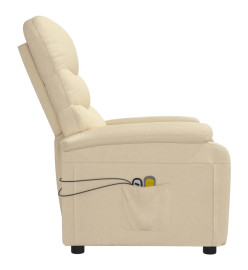 Fauteuil électrique de massage Crème Tissu