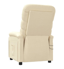 Fauteuil électrique de massage Crème Tissu