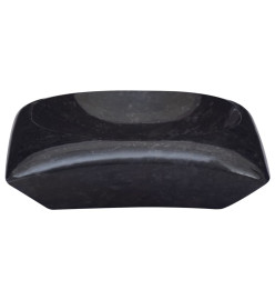 Lavabo Noir 50x35x10 cm Marbre