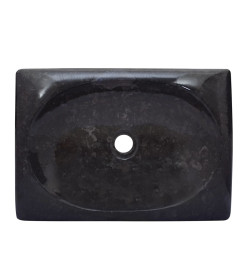 Lavabo Noir 50x35x10 cm Marbre