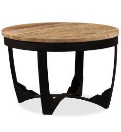 Table d'appoint Bois de manguier brut 60 x 40 cm