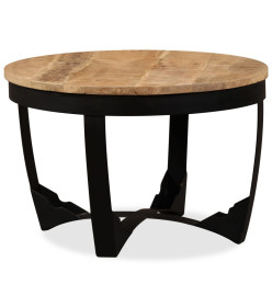 Table d'appoint Bois de manguier brut 60 x 40 cm