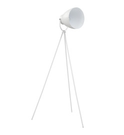 Lampadaire trépied Métal Blanc E27