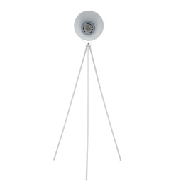 Lampadaire trépied Métal Blanc E27