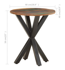 Table d'appoint 48x48x56 cm Bois de récupération massif