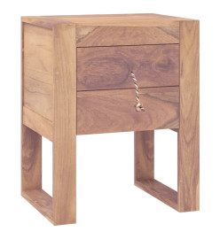 Table de chevet 40 x 30 x 50 cm Bois de teck solide