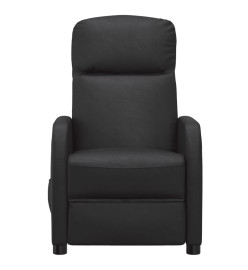 Fauteuil inclinable électrique Noir Similicuir