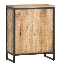 Armoire à vin 62x33x78,5 cm Bois de manguier brut