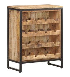 Armoire à vin 62x33x78,5 cm Bois de manguier brut