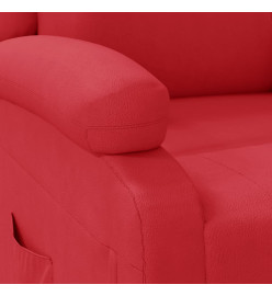 Fauteuil inclinable Rouge Similicuir