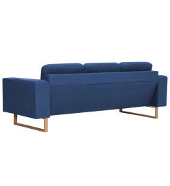 Ensemble de canapé 2 pcs Tissu Bleu