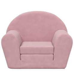 Canapé-lit pour enfants Rose Peluche douce