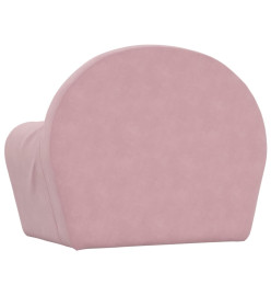 Canapé-lit pour enfants Rose Peluche douce