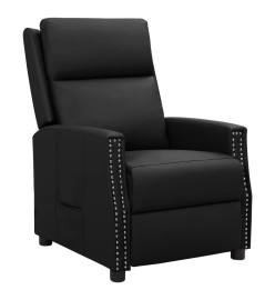 Fauteuil inclinable Noir Similicuir