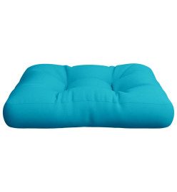 Coussin de palette turquoise 60x61,5x10 cm tissu Oxford