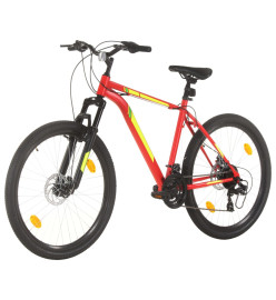 Vélo de montagne 21 vitesses Roues de 27,5 pouces 42 cm Rouge