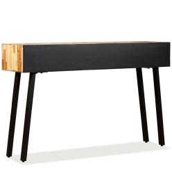 Table console Teck massif de récupération 120 x 30 x 76 cm