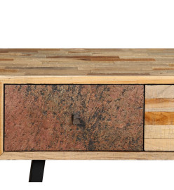 Table console Teck massif de récupération 120 x 30 x 76 cm